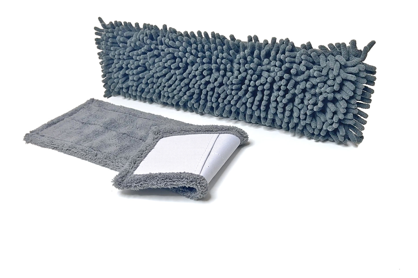 Der FenWi Bodenwischer als Anbaugerät für Teleskopstangen mit Wischmopp und Klapphalter