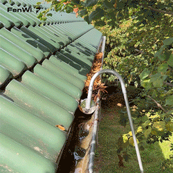 Dachrinnenreiniger 100mm / Dachrinnenschlitten zur Reinigung von Dachrinnen