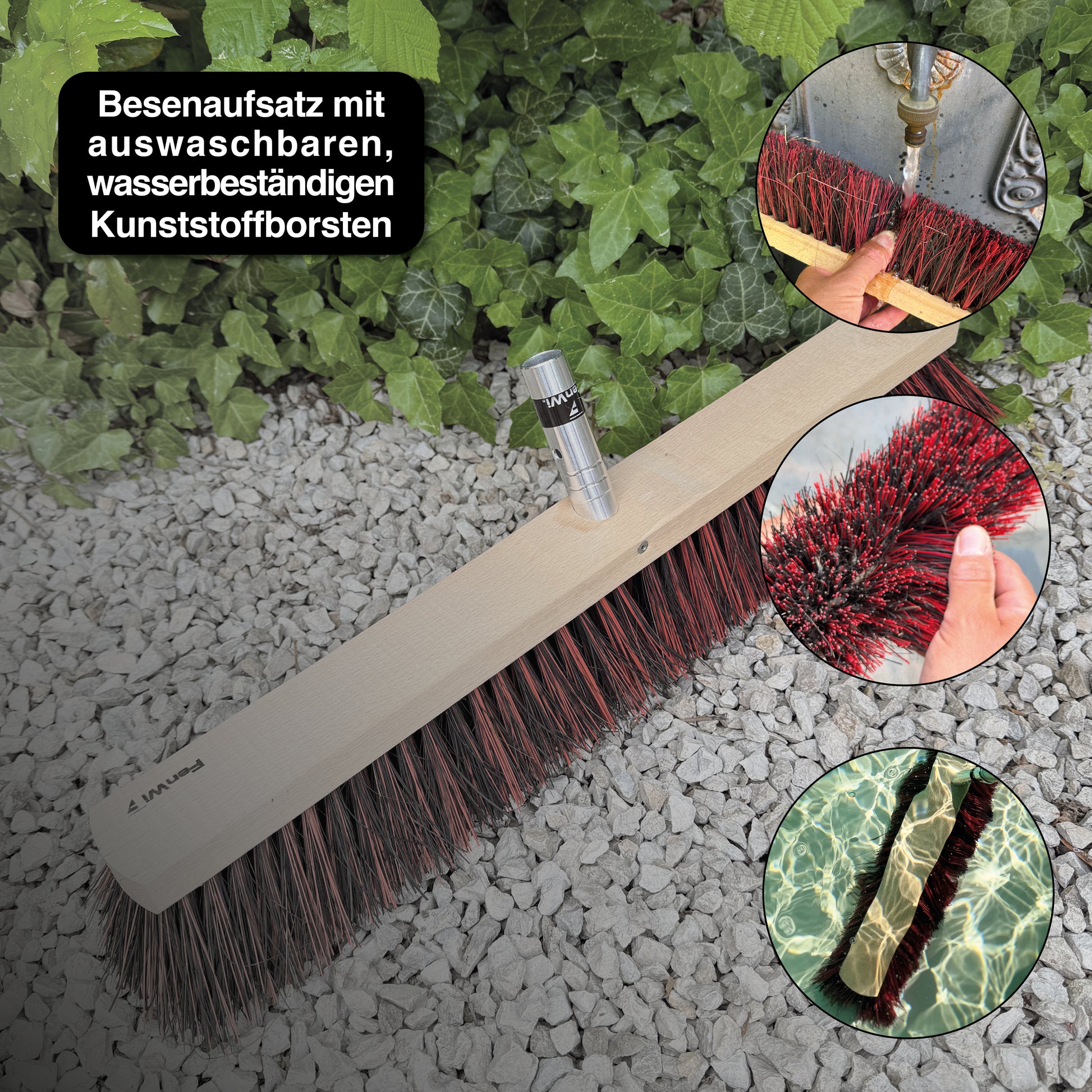 Auswaschbare, wasserbeständige Kunststoff Mischborsten