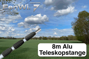 8m Alu-Teleskopstange (232 bis 810 cm)