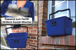 Rechteck-Eimer klein 13L für 25/30cm Fensterwischer