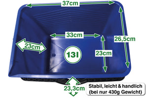 Rechteck-Eimer klein 13L für 25/30cm Fensterwischer