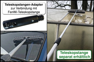 45/50cm Kombi Fensterwischer mit Gummilippe Abzieher und Einwascher