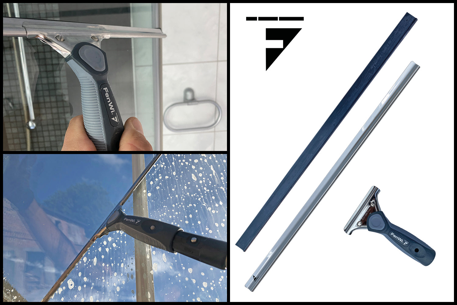 Profi Fensterabzieher ergonomisch geformt 45cm - LuxClean.de