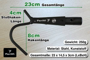 Baumhaken als Schüttelhaken und Asthaken Zubehör zu Teleskopstangen