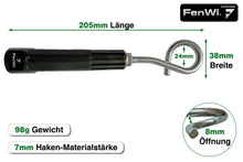 Laden Sie das Bild in den Galerie-Viewer, Curlhaken / Korkenzieher-Haken zum Eindrehen für Palmenwedel und Weinernte