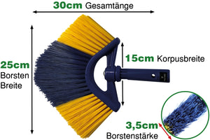 4m Teleskop Reinigungsset mit Fensterwischer und Besen für Wintergarten & Terrasse