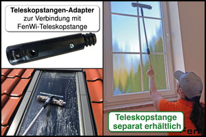 25/30cm Kombi Fensterwischer 2in1 mit Abzieher und Einwascher