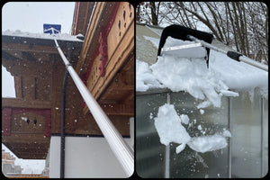 Schneeräumer / Dachräumer als Zubehör Anbaugerät für Teleskopstangen